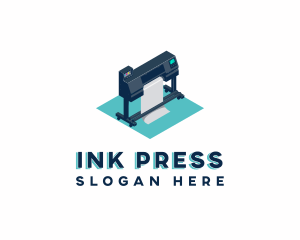 Large Printer Machine logo design