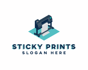 Large Printer Machine logo design