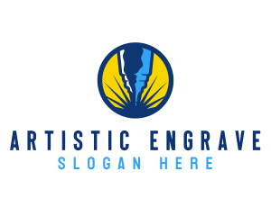 Mechanical Engraving Tool logo design