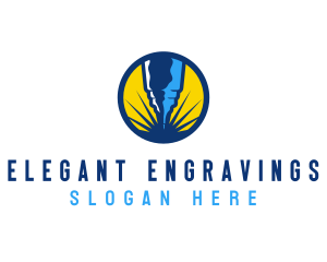 Mechanical Engraving Tool logo design