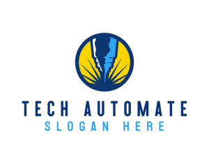 Automation - Mechanical Engraving Tool logo design