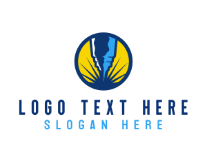 Laser - Mechanical Engraving Tool logo design