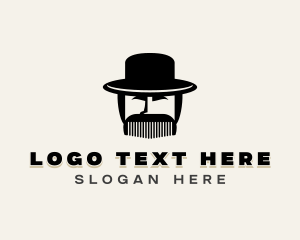 Topper - Mustache Comb Barber logo design