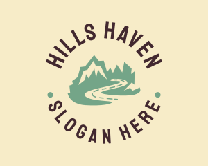 Mountain Valley Trip logo design