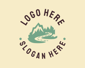 Hills - Mountain Valley Trip logo design