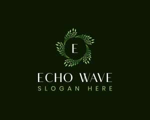 Leaves Waves Spa logo design