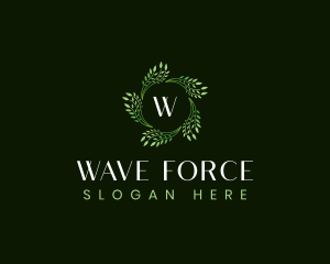 Leaves Waves Spa logo design