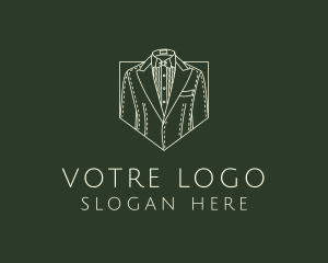 Retro Men Suit Logo