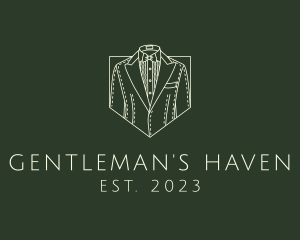 Men - Retro Men Suit Clothing logo design