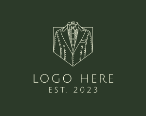 Retro Men Suit logo design