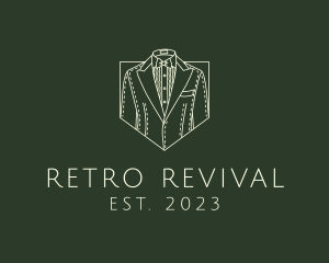 Retro - Retro Men Suit logo design