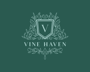 Stylish Floral Vines logo design