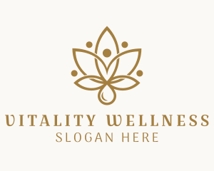 Lotus Yoga Wellness Spa  logo design