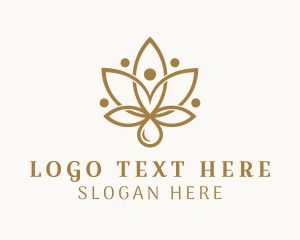 Yogi - Lotus Yoga Wellness Spa logo design