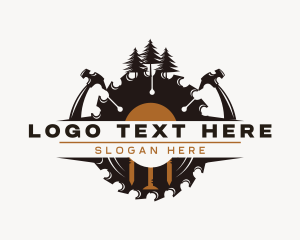 Tool - Woodwork Sawmill Carpentry logo design