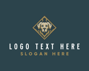 Dog Portrait - Puppy Dog Pet logo design