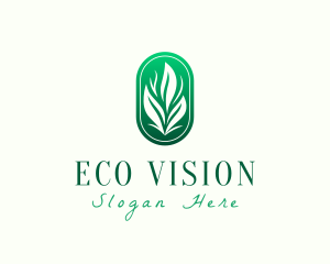 Elegant Eco Leaves logo design