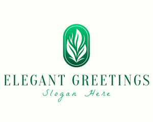 Elegant Eco Leaves logo design