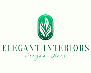 Elegant Eco Leaves logo design