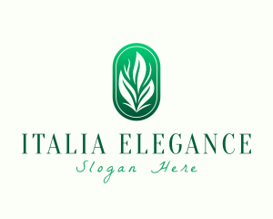 Elegant Eco Leaves logo design