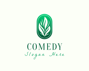 High End - Elegant Eco Leaves logo design