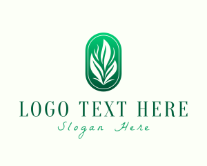 Farm - Elegant Eco Leaves logo design