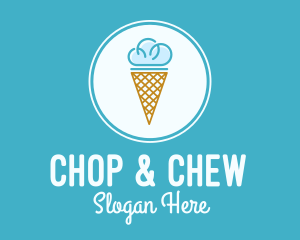Cloud Ice Cream logo design