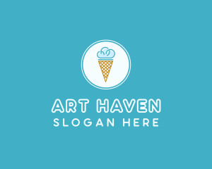 Cloud Ice Cream logo design