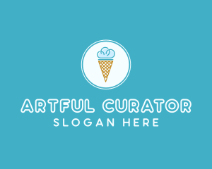 Cloud Ice Cream logo design