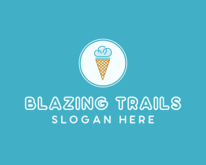 Cloud Ice Cream logo design