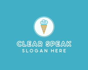 Cloud Ice Cream logo design