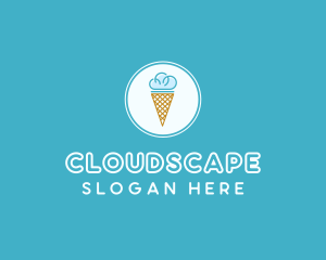 Cloud Ice Cream logo design