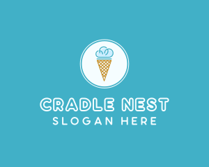 Cloud Ice Cream logo design