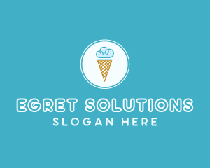 Cloud Ice Cream logo design