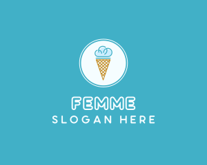 Cloud Ice Cream logo design