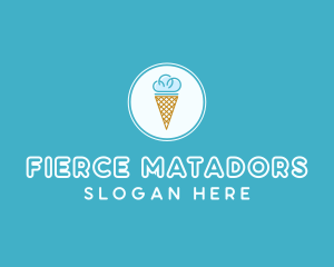 Cloud Ice Cream logo design