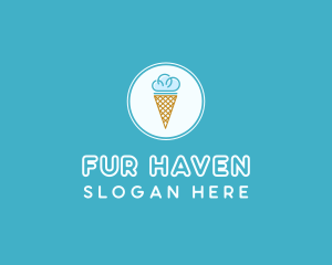 Cloud Ice Cream logo design