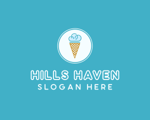 Cloud Ice Cream logo design