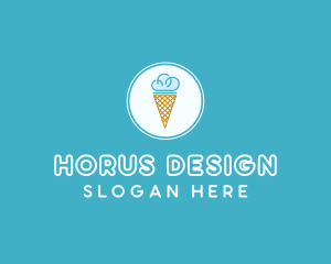 Cloud Ice Cream logo design