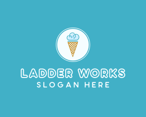 Cloud Ice Cream logo design