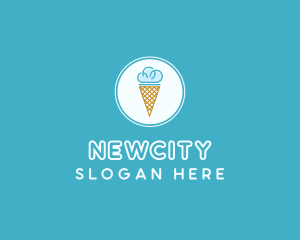 Cloud Ice Cream logo design