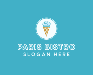 Cloud Ice Cream logo design