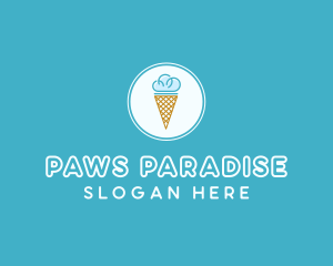 Cloud Ice Cream logo design