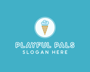 Cloud Ice Cream logo design