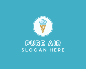 Cloud Ice Cream logo design