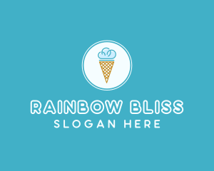 Cloud Ice Cream logo design