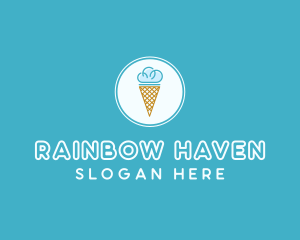 Cloud Ice Cream logo design