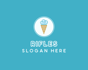 Cloud Ice Cream logo design