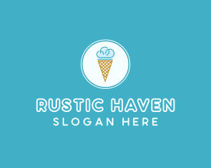 Cloud Ice Cream logo design