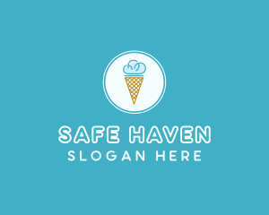 Cloud Ice Cream logo design